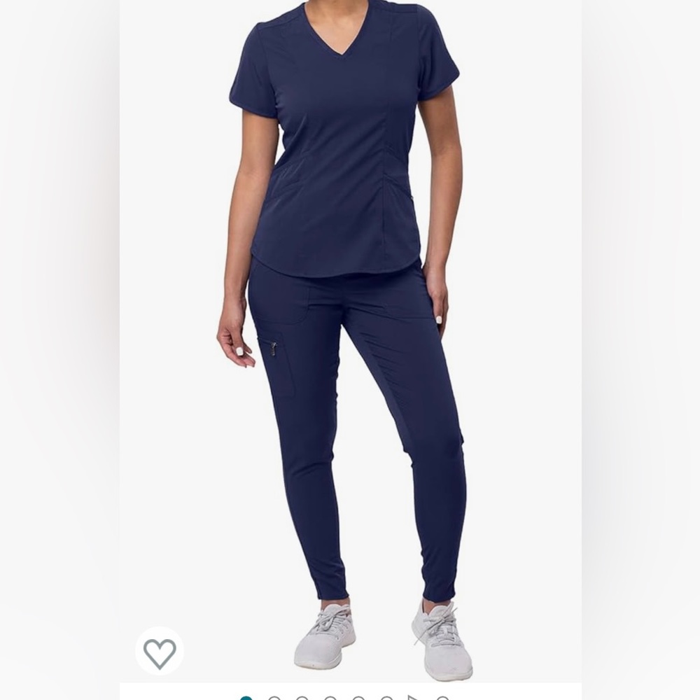 Adar Pro Modern Athletic Scrub Set For Women - small